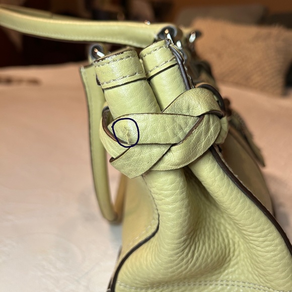Coach Pebbled Leather Hampton Satchel - Picture 10 of 10